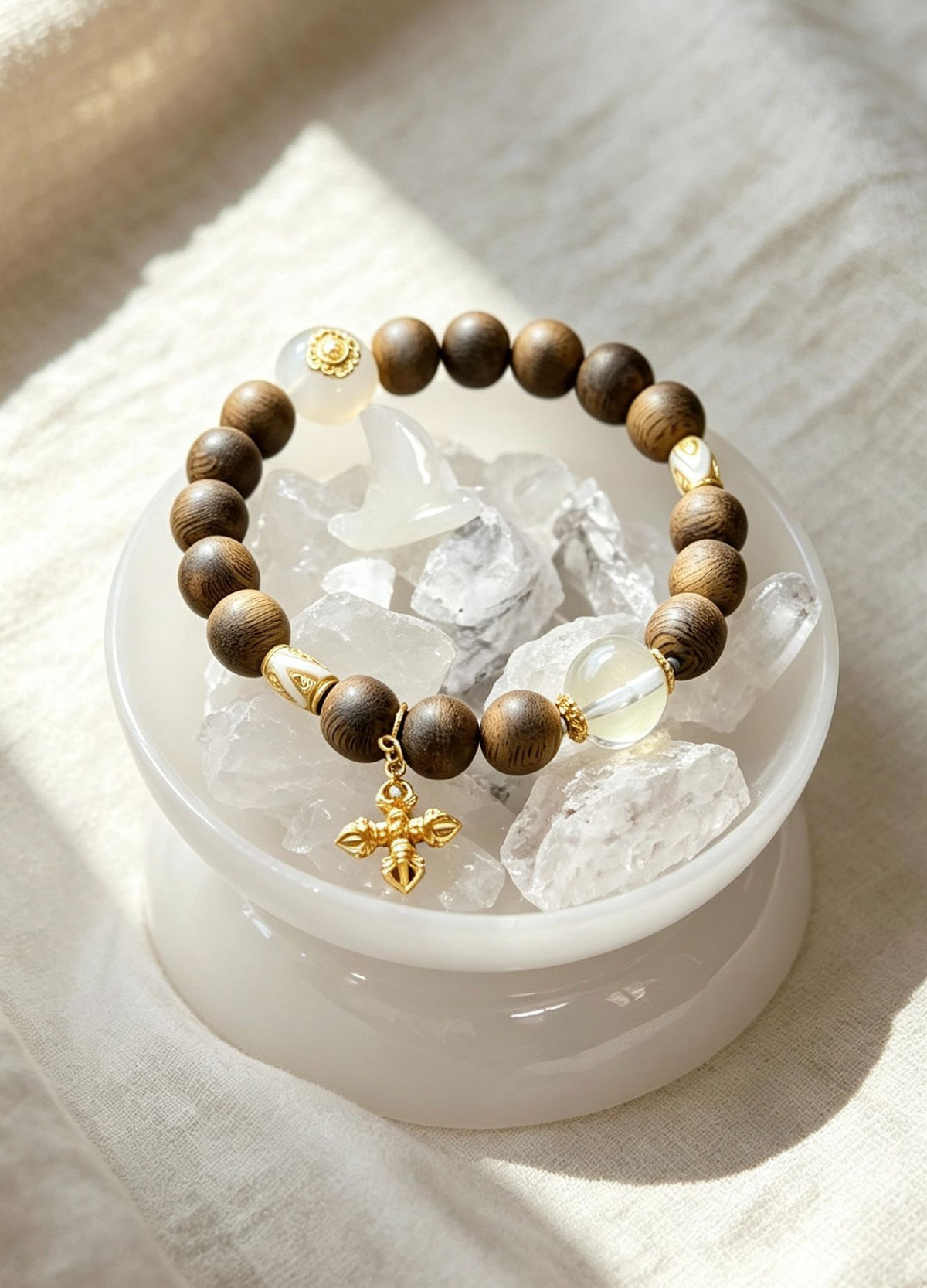 Gold Energy natural Huidong Green Kynam agarwood bracelet for quiet luxury - image 4