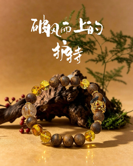 Buddha Heart bodhi inspired Huidong Green Kynam agarwood bracelet - image 2